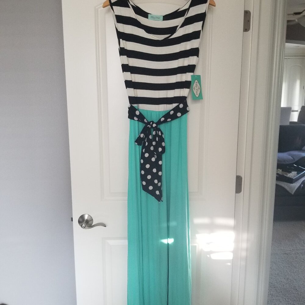 Filly Flair Maxi Dress Size Large Ankle Length